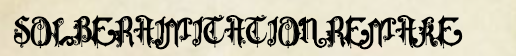 A screenshot of the SolberaImitationRemake font.